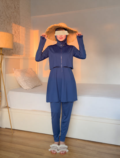 Burkini zippé premium - ensemble complet
