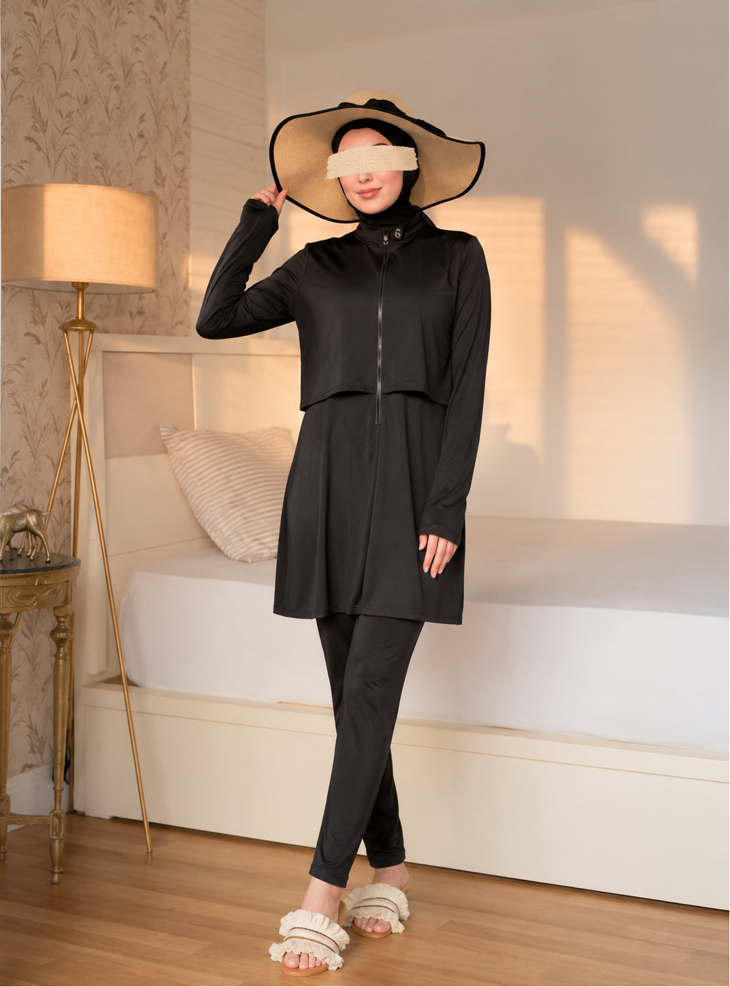 Burkini zippé premium - look complet