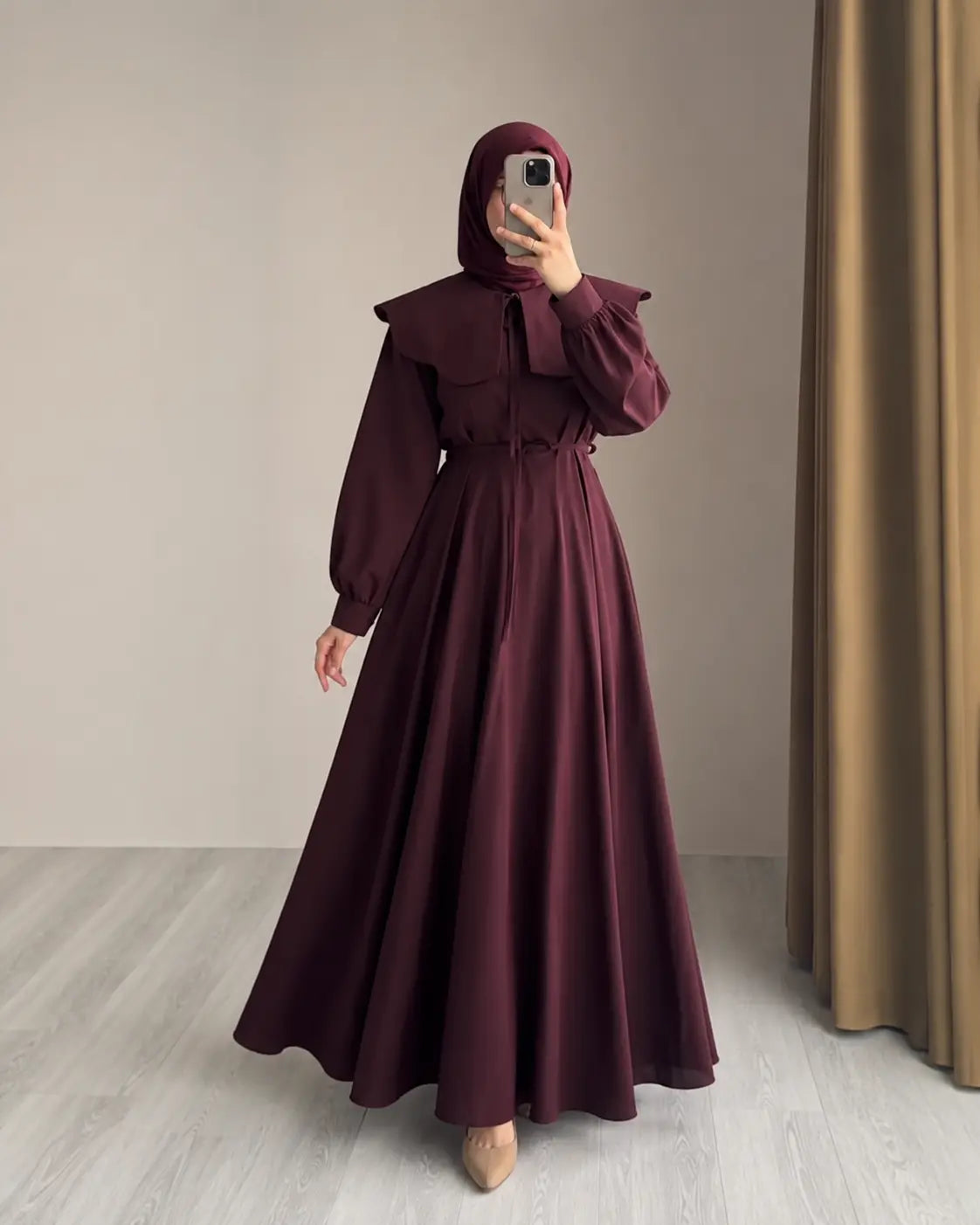 Robe Col Claudine - détail col